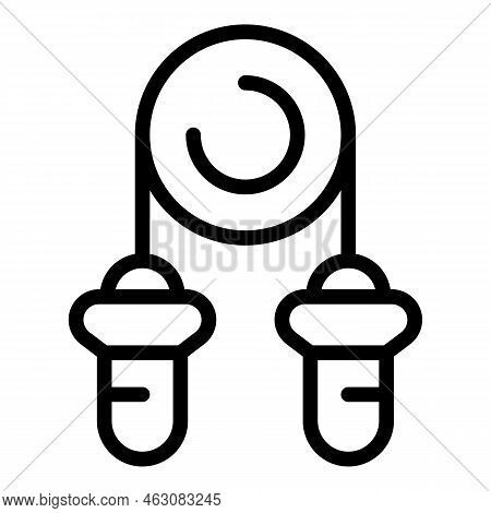 Trainer Espander Icon Outline Vector. Hand Element. Power Exercise