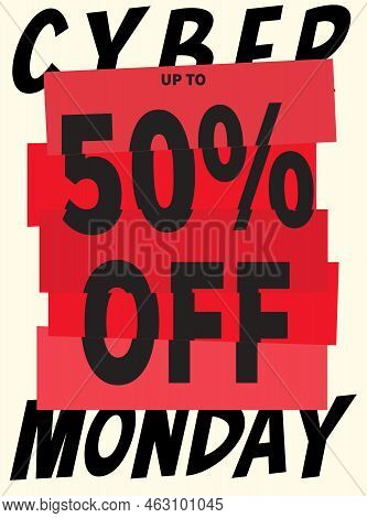 Cyber Monday Diso Sale Flyer Poster Social Media Post Design