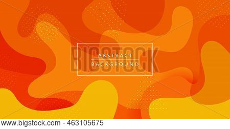 Modern Abstarct Dynamic Wavy Orange Textured Background Design In 3d Style With Orange Color. Eps10 