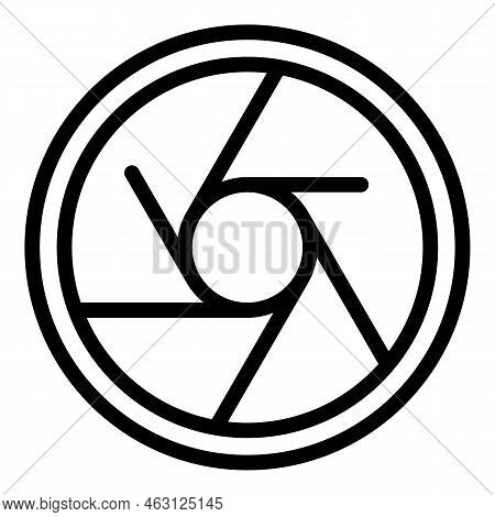 Cinema Shutter Icon Outline Vector. Car Screen. Air Show