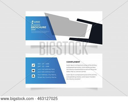Business Blue Complement Card Design Is Editable Vector Illustration