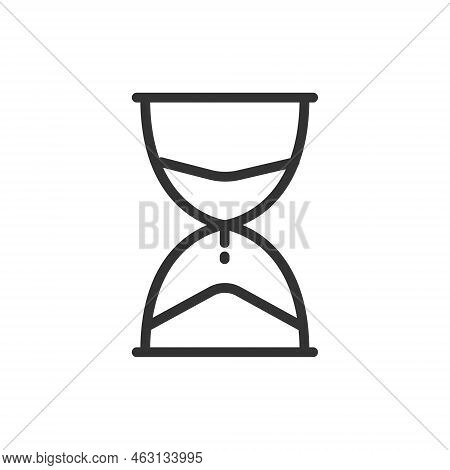 Hour Glass Outline Vector Icon Hour Glass Stock Vector Icon For Web, Mobile App And Ui Design