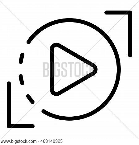 Video Screenshot Icon Outline Vector. Zoom Phone. Snapshot Screen