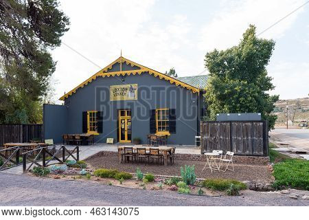 Loxton, South Africa - Sep 2, 2022: A Street Scene, With A Coffee Shop, In Loxton In The Northern Ca
