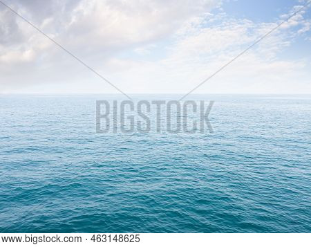 Blue Sea And Bue Sky Background,ocean At Coast Free Space,texture Surface Water,crear Water Backdrop
