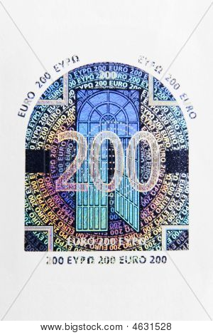 200 Euro ologramma Macro