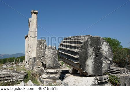 Temple Of Aphrodite In Aphrodisias Ancient City In Geyre, Aydin, Turkiye