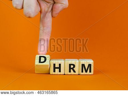 Dhrm, Domestic Human Resource Management Hrm Symbol. Words Dhrm, Domestic Human Resource Management 