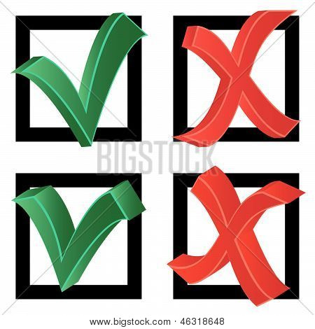 Choice (tick And Cross)