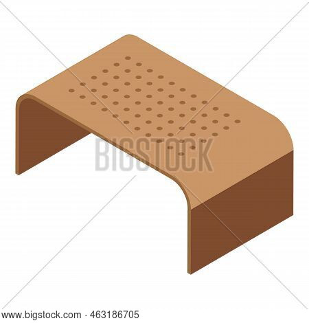 Wook Stand Icon Isometric Vector. Laptop Desk. Portable Business