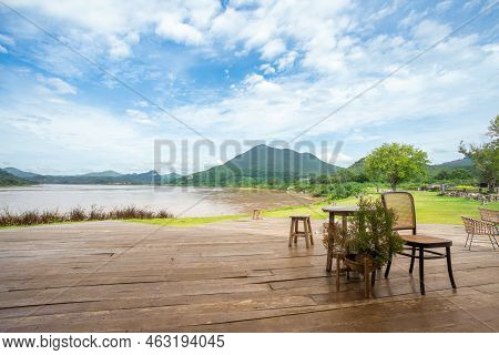 The Scenery Of The Mekong River At Kaeng Khut Khu, Chiang Khan, Loei Province.