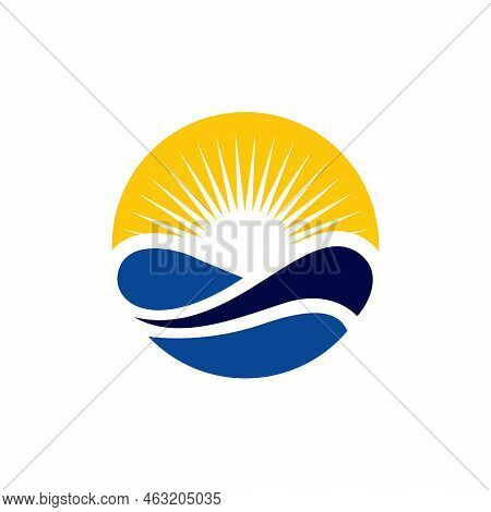 Abstract Beach Logo. simple and clean design for you