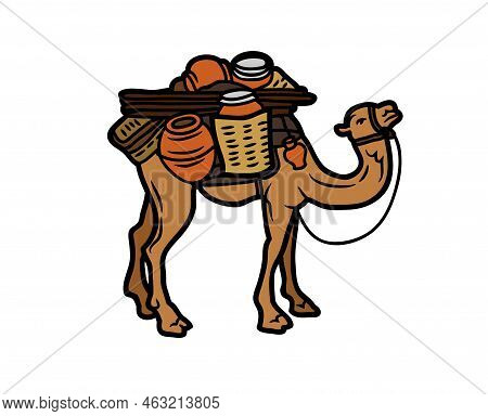 Camel Vector Or Illustration Animals Logo Drawing 3d Graphics Pets Wildlife Colorful Single Camel Si