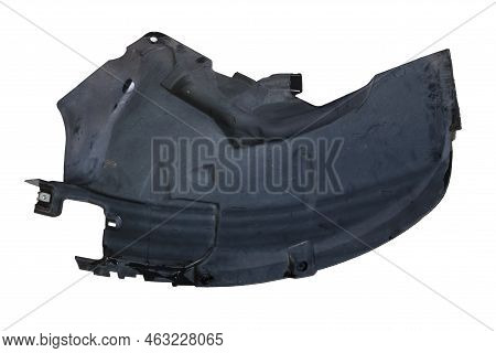Black Plastic Liner On A White Isolated Background In A Photo Studio For Sale Or Replacement In A Ca
