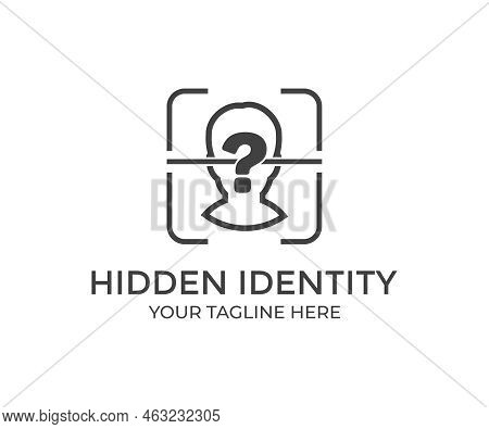 Hidden Identity, Confidentiality, Communicate, Private Unknown Person Logo Design. Hidden Identity I