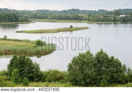 Serene Landscape In The Wild - The Shores Of Lake Otolovo In Belarus