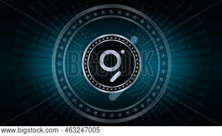The Graph-grt Virtual Currency Images. 3d Illustrations.
