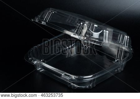 Open Clean Empty Food Storage Box