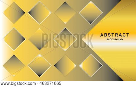 Vector Color Golden Abstract Geometric Big Triagle Shape