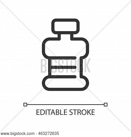 Fitness Bottle Pixel Perfect Linear Ui Icon. Healthy And Active Lifestyle. Gym Hydration. Gui, Ux De
