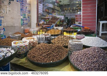 Beni Mellal, Morocco - Oct 11, 2022: Moroccan Street Shop In The City Of Beni Mellal, Which Is Locat