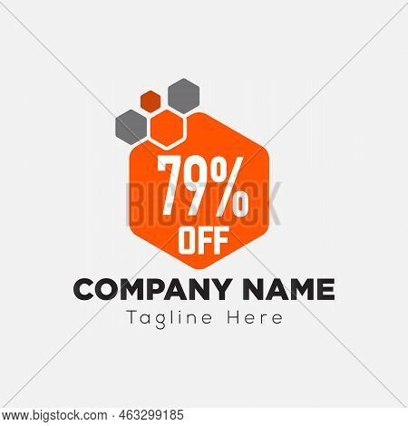 Offer Logo On Letter 79 Template. Offer On 79 Letter, Initial Offer Sign Concept