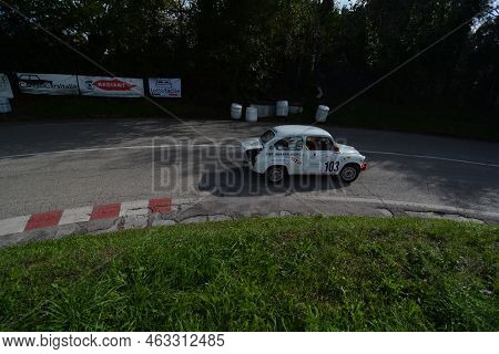 Rally Of Classic Cars Fiat 600 Abarth In Race Pesaro Cup