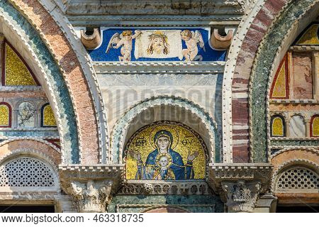 St Mark Basilica Catholic Afresco, Biblical Mural Detail, Venice, Italy
