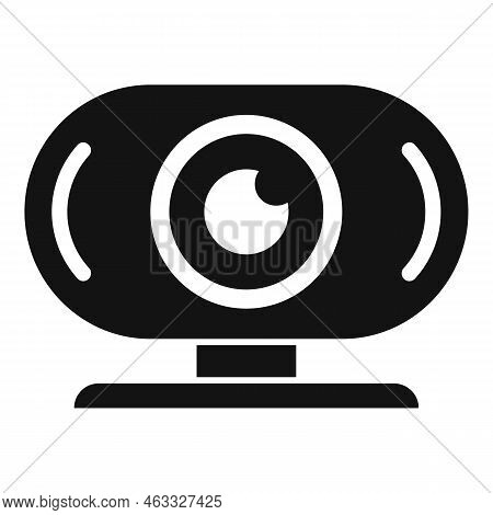 Server Camera Control Icon Simple Vector. Data Center. Work Remote
