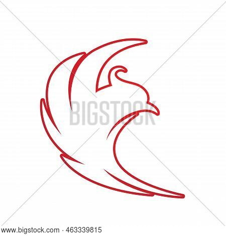 Phoenix Vector Icon Illustration