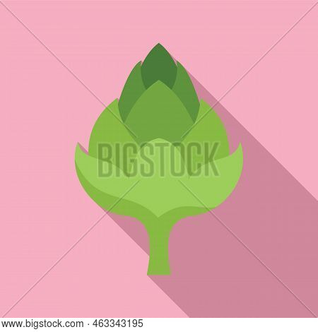 Eat Artichoke Icon Flat Vector. Food Plant. Salad Diet