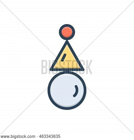Color Illustration Icon For Equilibrium Balance Stasis Symmetry Stability Equality Steadiness Compar