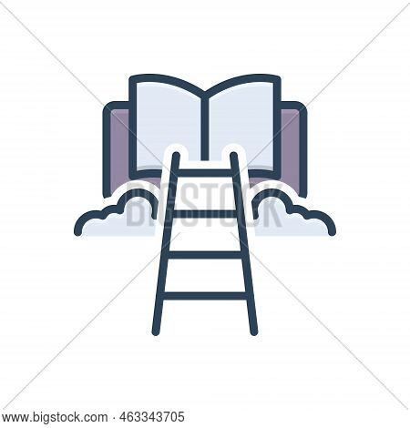 Color Illustration Icon For Revelation Divulgence Utterance Eternity Imagination Fantasy Chimera Spe