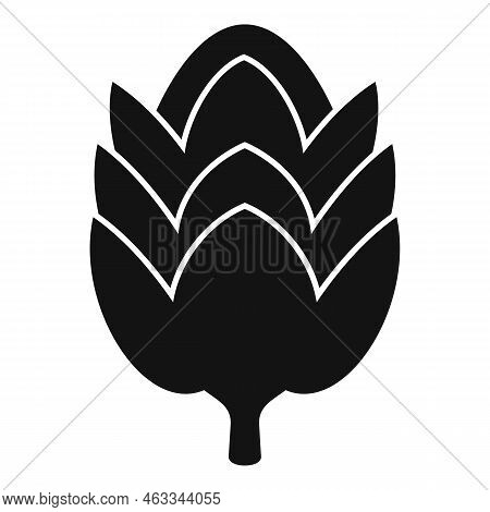 Vegetable Artichoke Icon Simple Vector. Food Plant. Agriculture Art