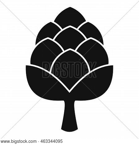 Cooking Artichoke Icon Simple Vector. Food Plant. Agriculture Art