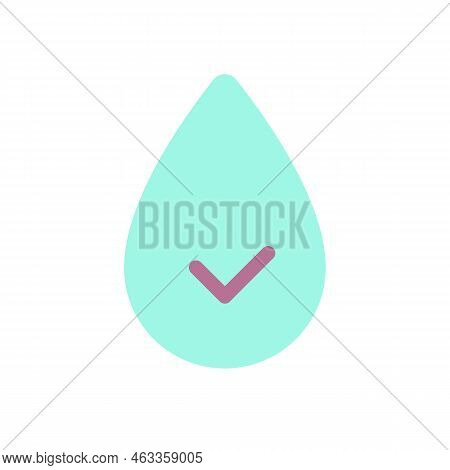 Hydration Flat Color Ui Icon. Water Consumption. Stay Hydrated. Healthy Lifestyle. Health Care. Simp