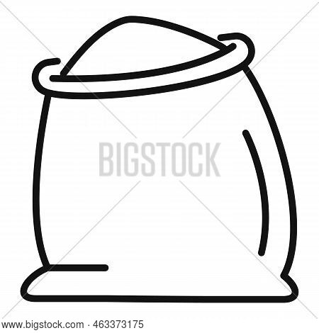 Dough Sack Icon Outline Vector. Bread Flour. Roll Wheat
