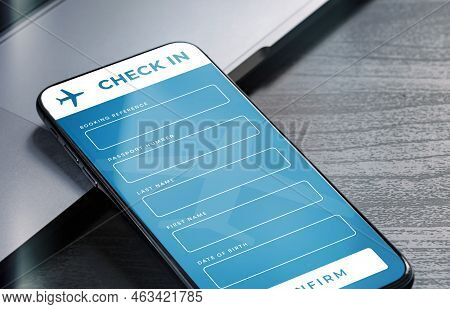 Online Check-in In The Airlines Mobile Application Or On The Companys Website. Checkin App Form For 