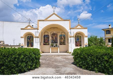 Aedicule votief. Specchia. Puglia. Italië.