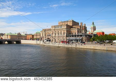 Stockholm City, Sweden. Norrmalm Borough, With Royal Swedish Opera Building.