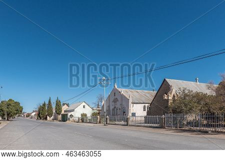 Fraserburg, South Africa - Sep 3, 2022: A Street Scene In Fraserburg In The Northern Cape Karoo.. A 