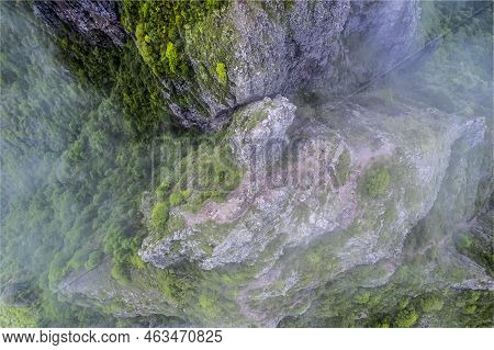 Aerialview Le Morne Brabant Mountain - Mauritius. Shot From Drone.