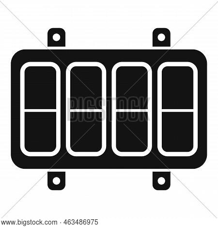Electrician Breaker Icon Simple Vector. Circuit Box. Home Power