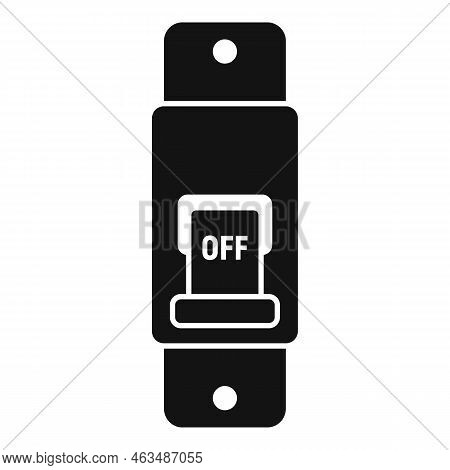 Machine Breaker Icon Simple Vector. Circuit Box. Fuse Power