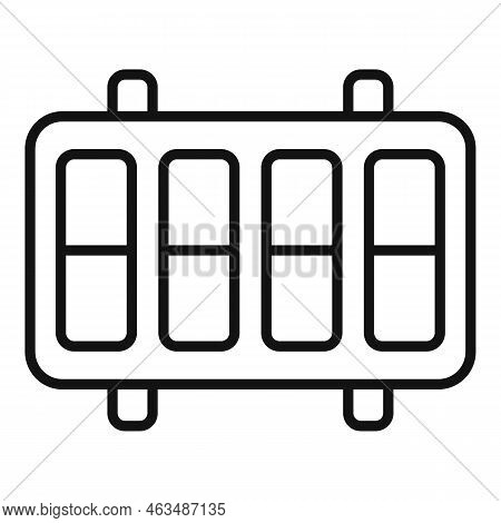 Power Breaker Icon Outline Vector. Fuse Box. Safety Power