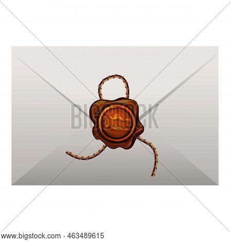 Postal Envelope Icon Cartoon Vector. Letter Job. Mail Post