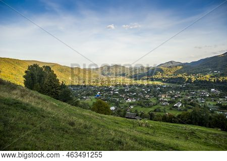Carpathian Rural Landscape, Hutsulshchyna National Park, Ukraine
