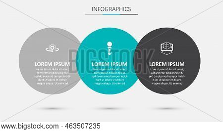 Set Vr Controller Game, 360 Degree View And 3d Modeling. Business Infographic Template. Vector