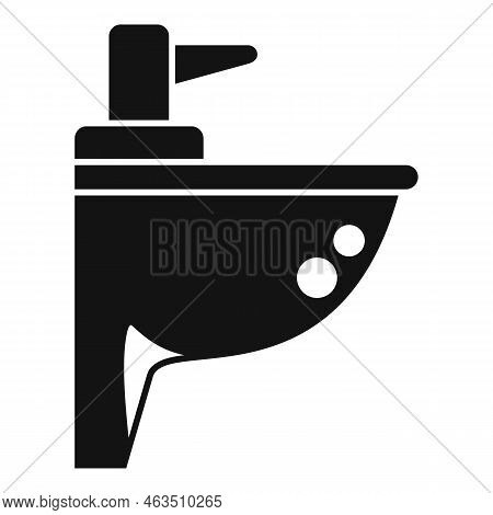 Tube Basin Icon Simple Vector. Water Pipe. Sanitary Toilet