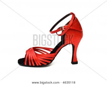 Czerwone buty taneczne
